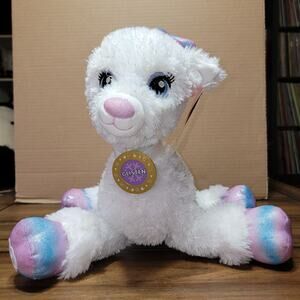 BAB Build A Bear Shimmer White Reindeer "Glisten" - NWT